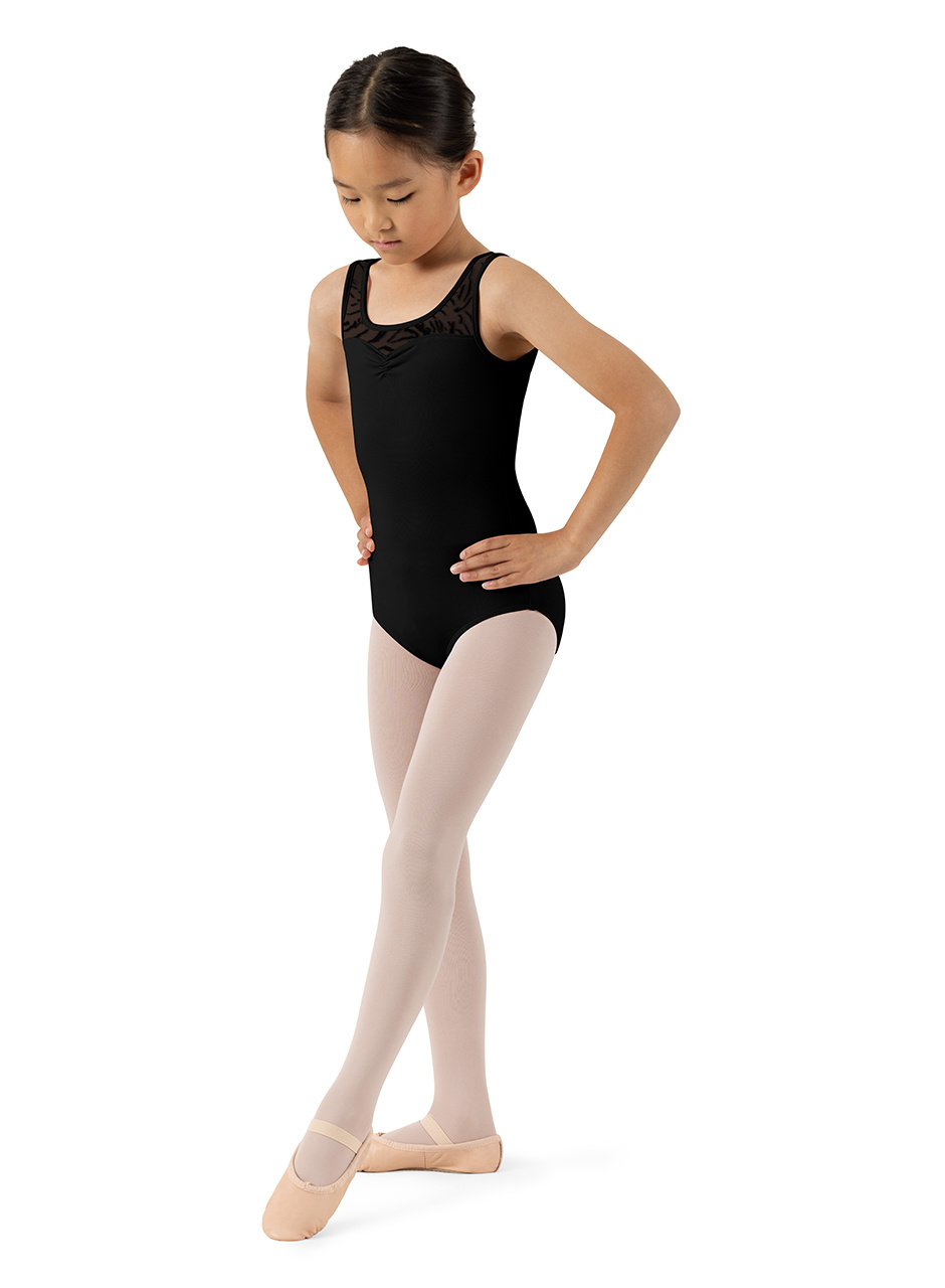 Bloch CL4285-Jamie Leotard Dos Mesh à Encolure Dégagée