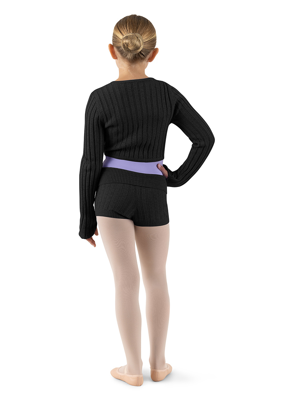 Bloch CZ1079-Viola  KnittedTtwist Long Sleeve Top