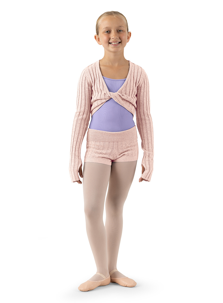 Bloch CZ1079-Viola  KnittedTtwist Long Sleeve Top