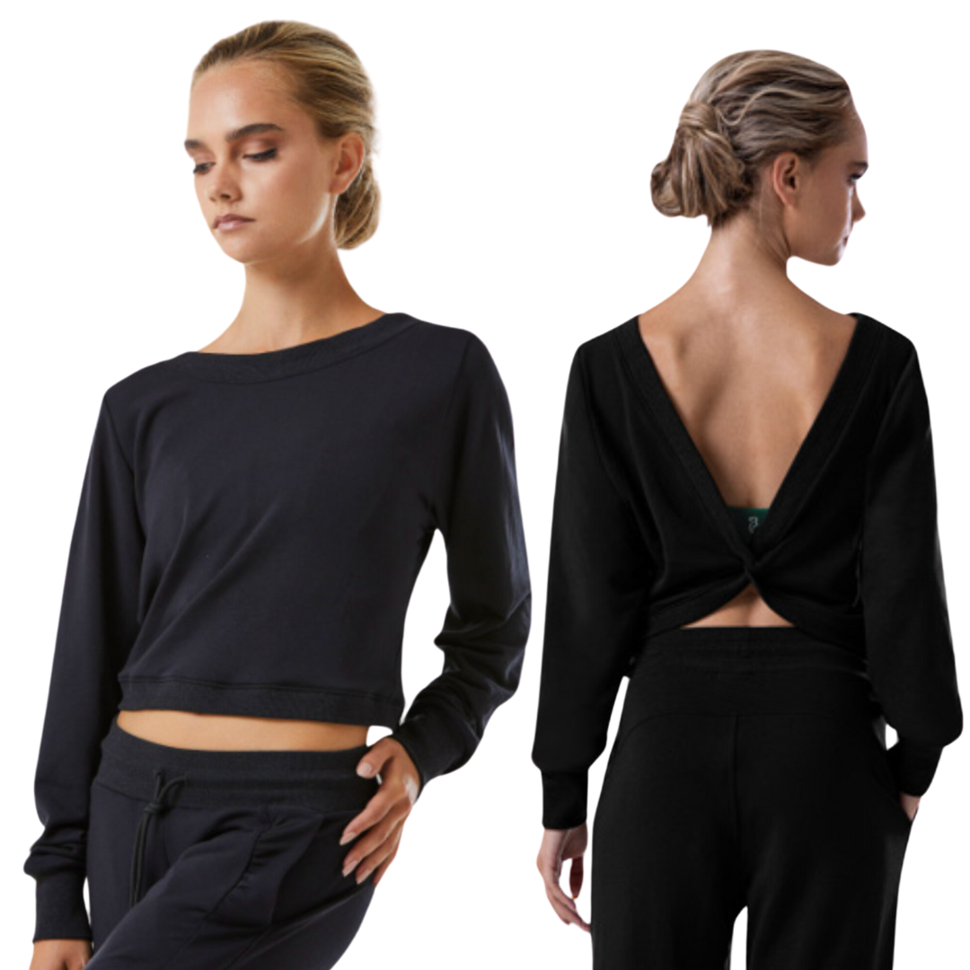 Bloch Z4149-CARA- Reversible Twist Top-BLACK