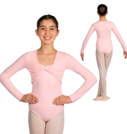 Mirella M748C-Full Length Sleeve Twist Front Top