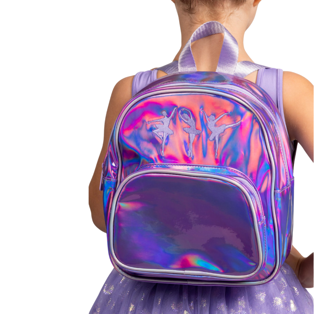 Mirella A808C-Girls Ballerina Iridecent Backpack