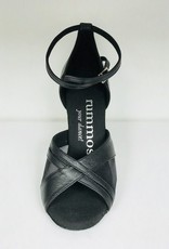 Rummos R370-Ballroom Shoes 2.75'' Suede Sole Leather-BLACK