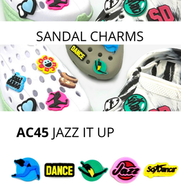 SoDanca AC45-Set of 5 Sandal Charms JAZZ IT UP