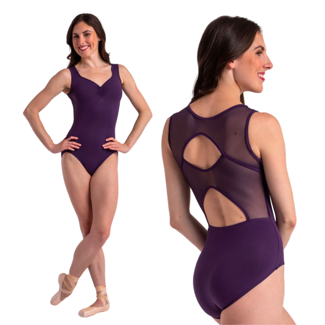 SoDanca TP49-Raymonda Leotard Pince Devant Dos avec Insertion de Mesh