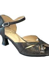 Merlet KALIS-1446-418-Ballroom Shoes 2'' Suede Sole Leather Light- GOLD