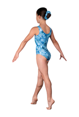 Dynami GB207C-Glacier Printed Tank Leotard With Scrunchie