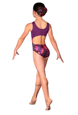 Dynami GB240C-Tie Dye Open Back Leotard With Scrunchie