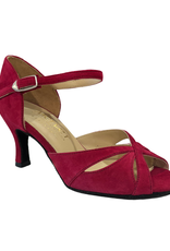 Merlet SAPHIR-1404-238-Ballroom Shoes 2.5" Suede Sole Velvet Leather-TANGO
