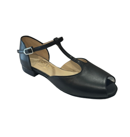 Merlet XINA-1300-001-Soulier de Danse 1/2" Semelle Suede Cuir-NOIR