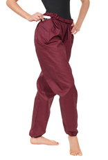 Eurotard 70776-Ripstop Warm Up Pants with Pockets-BURGUNDY