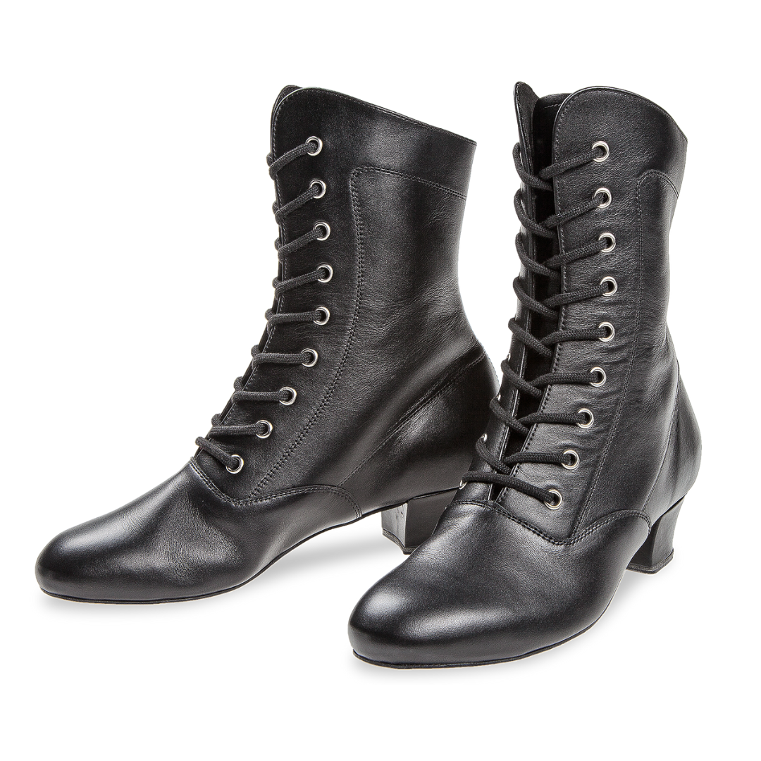 Diamant 208-334-034-V-Botte de Danse 1.5" Semelle Plastique VarioSpin Cuir-NOIR