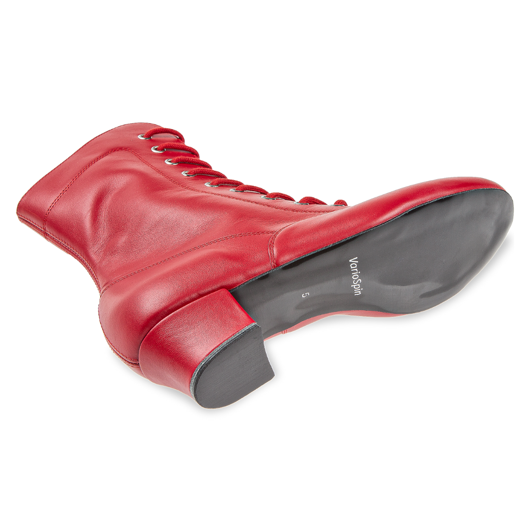 Diamant 208-334-640-V-Botte de Danse 1.5" Semelle Plastique VarioSpin Cuir-ROUGE UK 5.5 / US 8