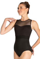 Danshuz 24122A-Adult Andrea Tank Leotard-BLACK