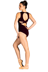 Danshuz 24122A-Adult Andrea Tank Leotard-BLACK