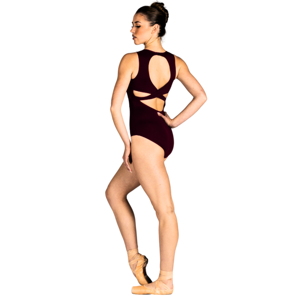 Danshuz 24122A-Andrea Adulte Leotard-NOIR