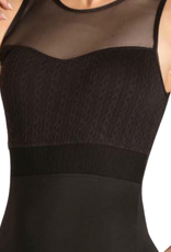 Danshuz 24122A-Adult Andrea Tank Leotard-BLACK