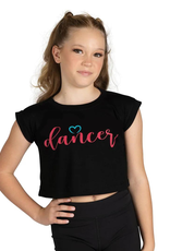 Danshuz 24313C-Child Heart Script Dance T-Shirt