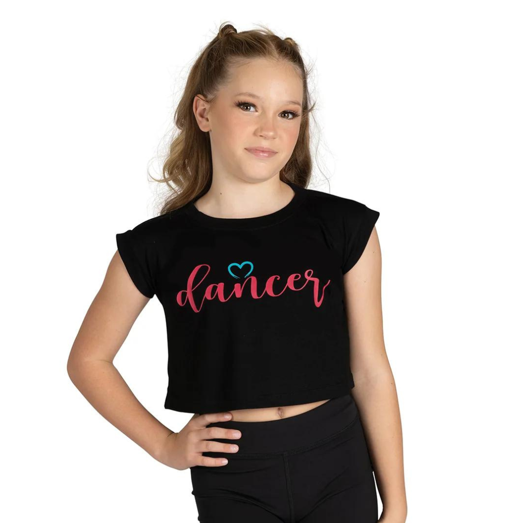 Danshuz 24313C-Child Heart Script Dance T-Shirt