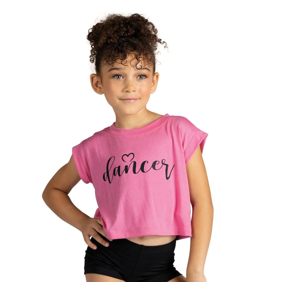 Danshuz 24313C-Child Heart Script Dance T-Shirt