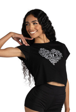 Danshuz 24319C-Child Dance Expressions Tee-BLACK