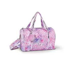 Danshuz B24509-Psychedelic Swirl Print Duffle Bag