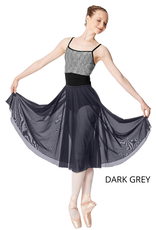 Lulli Dancewear LUB267-Emilia Mesh Long Sheer Skirt