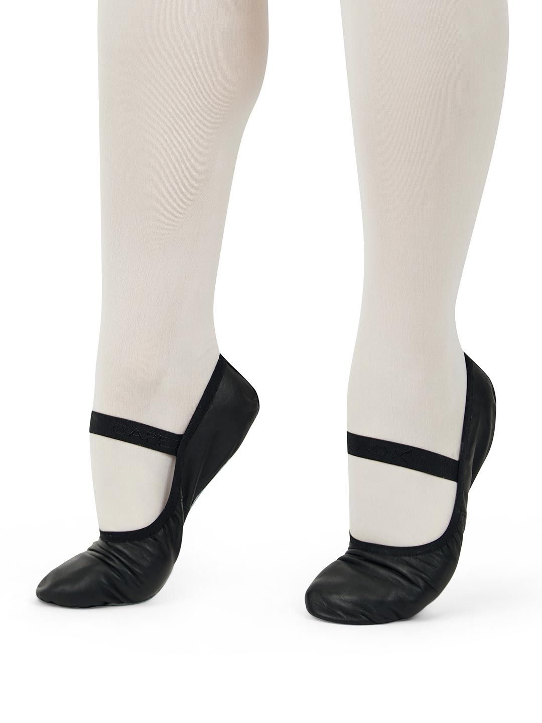 Capezio 212C-Demi-Pointe en Cuir  Enfant Semelle Pleine