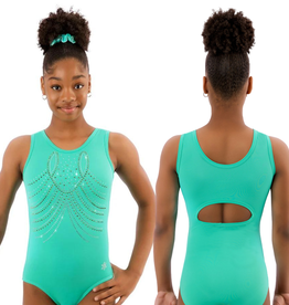 Snowflake Designs PEACJW-Paisibles Leotard de Gymnastique avec Strass