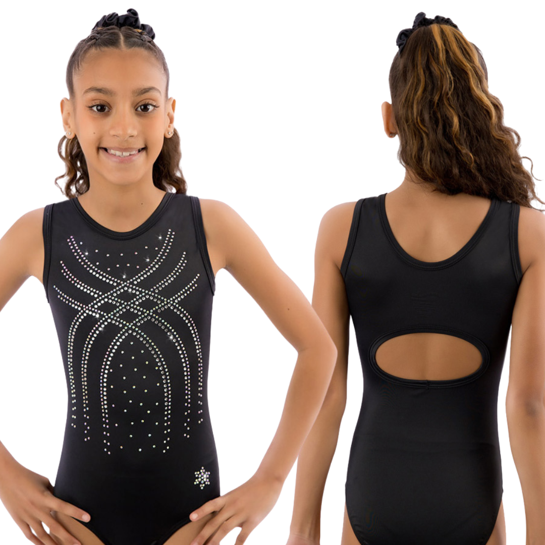 Snowflake Designs TRQLCL-Tranquil Jeweled Gymnastics Leotard