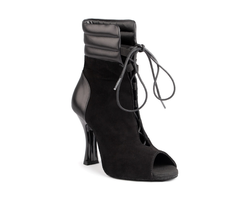 Portdance PD TATIANA-Soulier de Danse 3.5'' Semelle Suede Cuir Nubuck noir