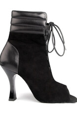 Portdance PD TATIANA-Soulier de Danse 3.5'' Semelle Suede Cuir Nubuck noir