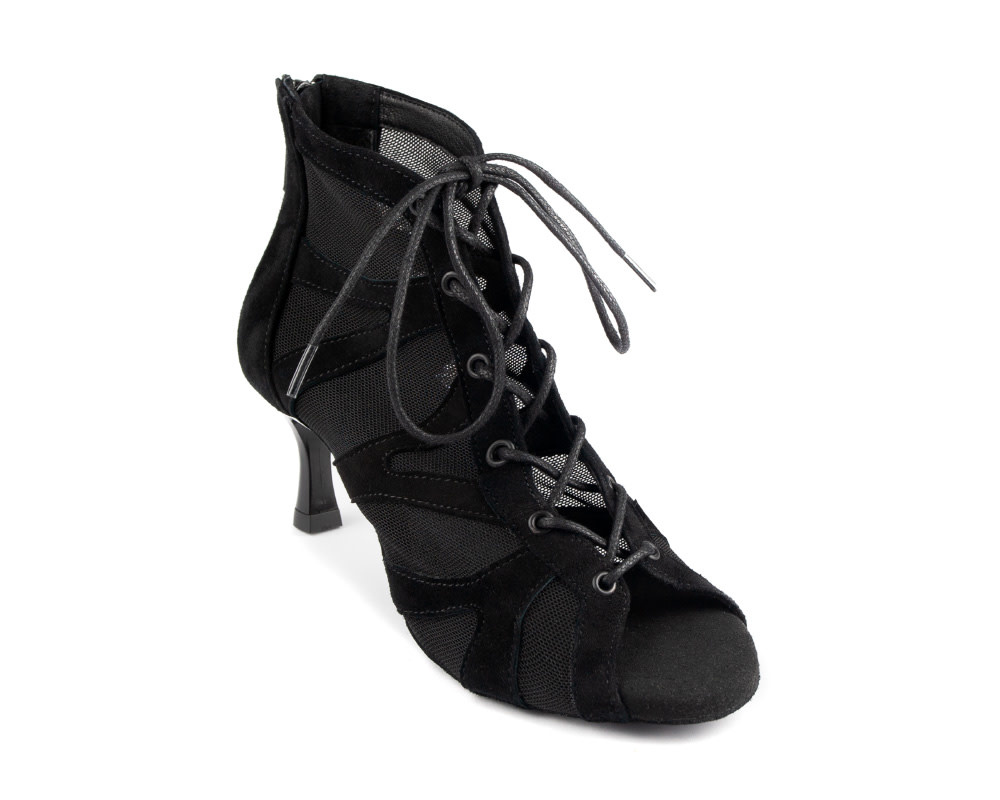Portdance PD819-Soulier de Danse 2.2'' Semelle Suede  Nubuck Noir