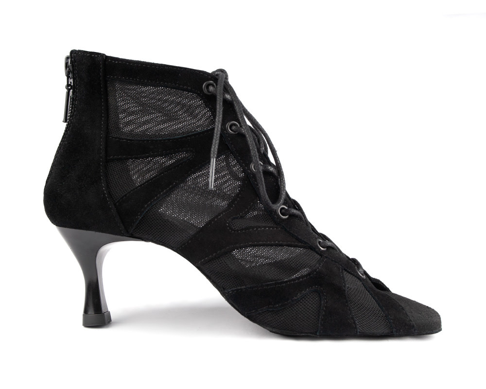 Portdance PD819-Soulier de Danse 2.2'' Semelle Suede  Nubuck Noir