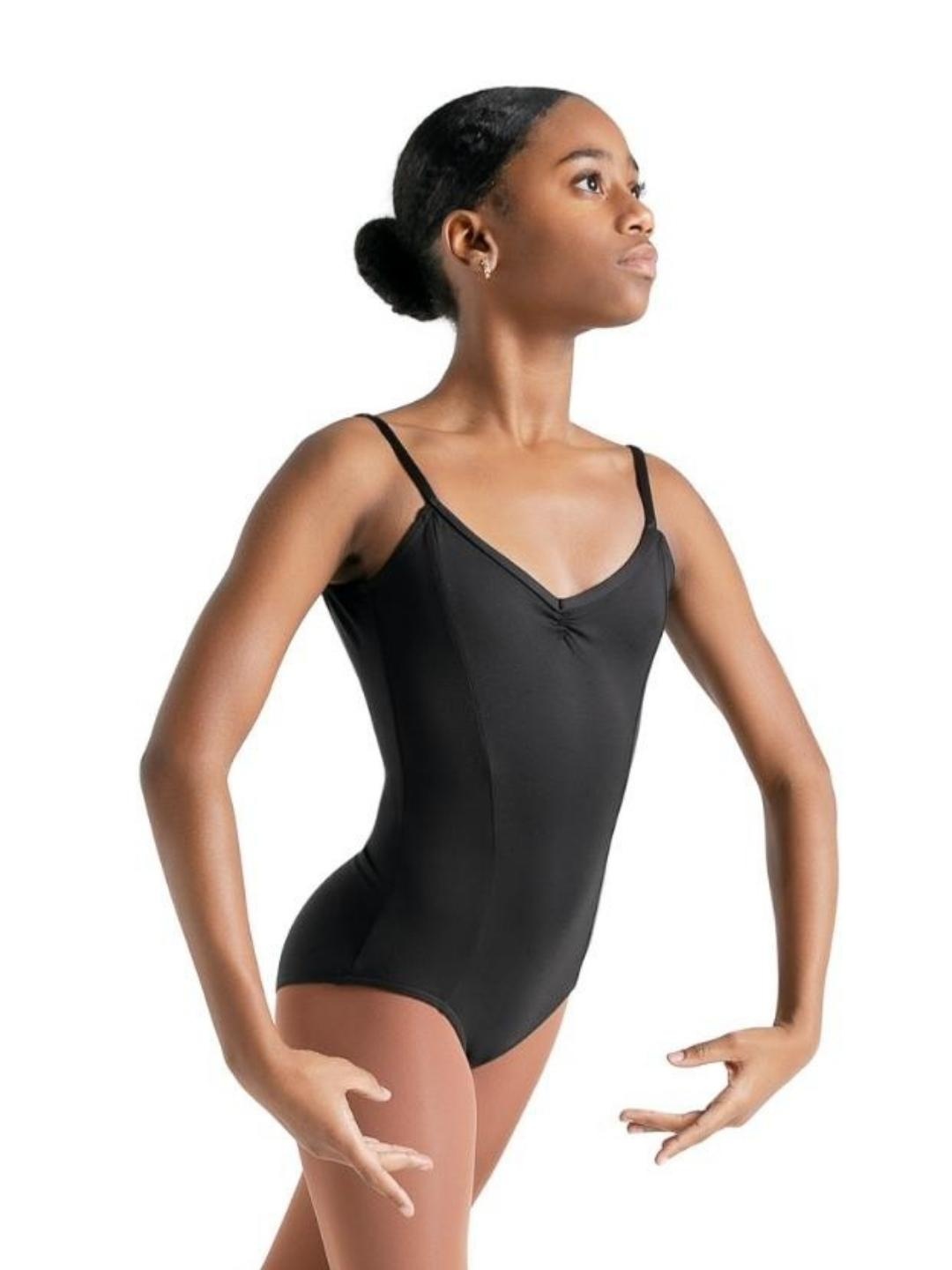 Capezio SE1018W-Adult Dual Pinch Camisole Leotard With Princess Seam And Adjustable Straps