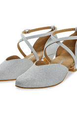 Diamant 170-013-002-Soulier de Danse 1.5" Semelle Suede Brocade-ARGENT