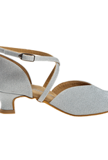 Diamant 170-013-002-Soulier de Danse 1.5" Semelle Suede Brocade-ARGENT