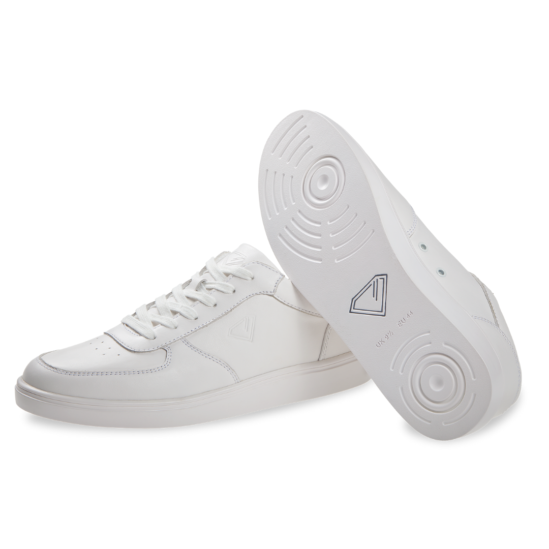 Diamant 212-502-033-Sneaker de Danse Unisexe Spin Point Cuir-BLANC