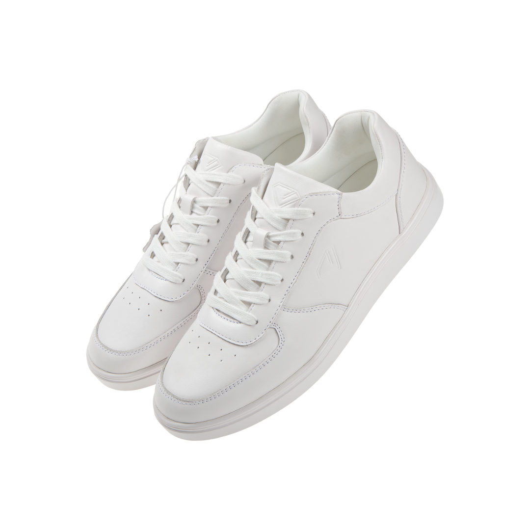 Diamant 212-502-033-Sneaker de Danse Unisexe Spin Point Cuir-BLANC