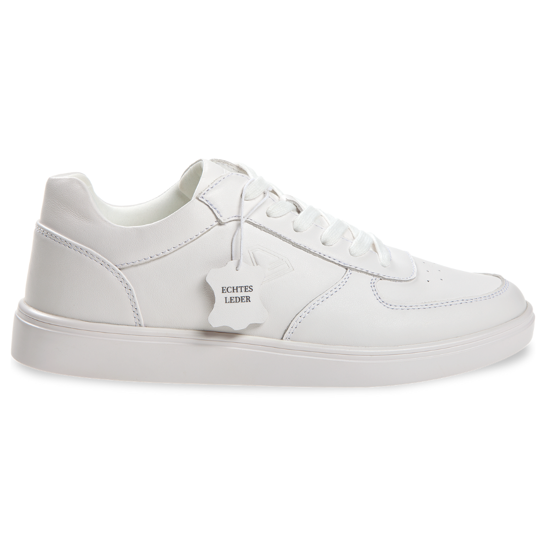 Diamant 212-502-033-Sneaker de Danse Unisexe Spin Point Cuir-BLANC