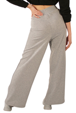 Pridance 266-Pantalon Palazzo Non Brossé Taille Haute Croisée