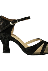 Merlet JOLIA-1948-001-Soulier De Danse 2.5" Semelle Suede Cuir Isola-NOIR