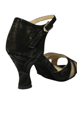 Merlet JOLIA-1948-001-Ballroom Shoes 2.5"Suede Sole Isola Leather-BLACK