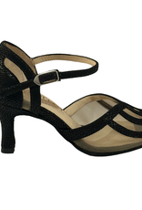 Merlet SIANE-1388-001-Soulier de Danse 2.5" Semelle de Suede Cuir Canaula-NOIR