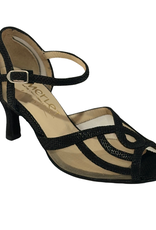 Merlet SIANE-1388-001-Soulier de Danse 2.5" Semelle de Suede Cuir Canaula-NOIR
