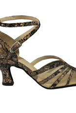 Merlet CHICA-1497-001-Soulier de Danse Semelle Suede 2.5" Cuir Ivar