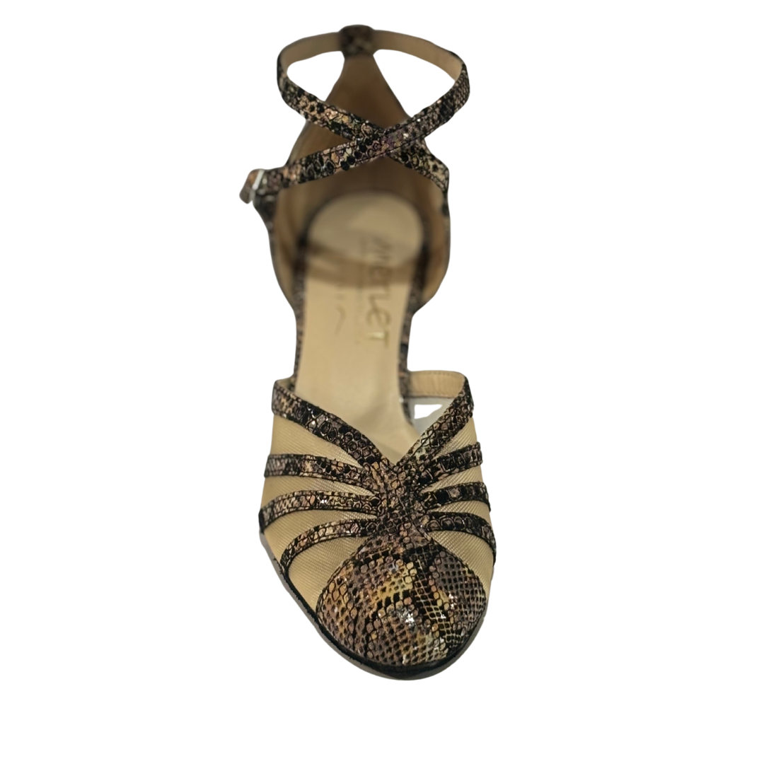 Merlet CHICA-1497-001-Soulier de Danse Semelle Suede 2.5" Cuir Ivar