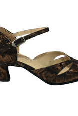 Merlet KALIS-1948-150-Ballroom Shoes 2'' Suede Sole Isola Leather-BRONZE