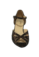Merlet KALIS-1948-150-Ballroom Shoes 2'' Suede Sole Isola Leather-BRONZE