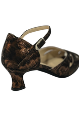 Merlet KALIS-1948-150-Ballroom Shoes 2'' Suede Sole Isola Leather-BRONZE
